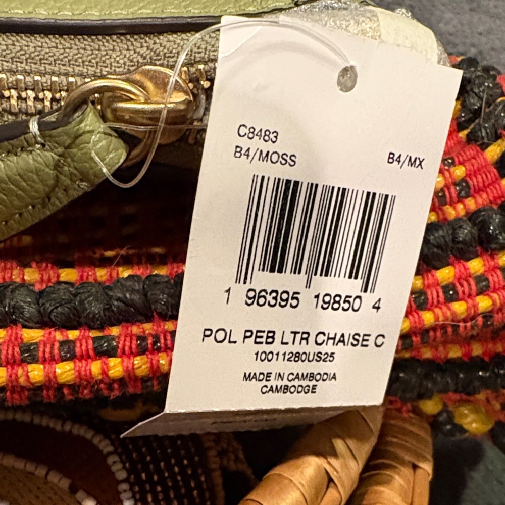 Coach Moss Green Leather Shoulder Bag - Picture 4 of 4